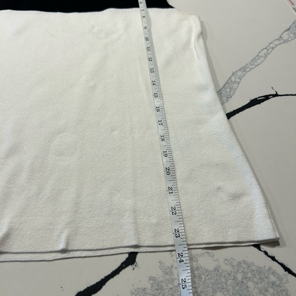 Nouveaux Black and White knit top with squared off neckline - Picture 8 of 8